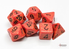 Speckled Fire Polyhedral 7-Dice Set - CHX25303